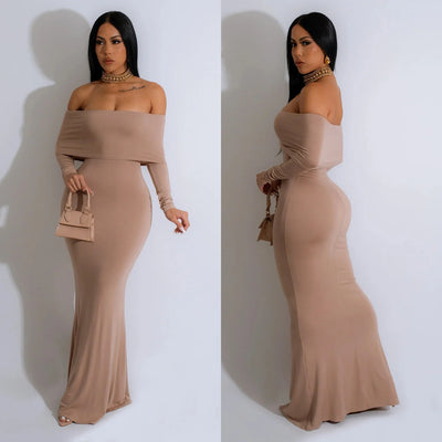 Sexy One Shoulder Long Dress