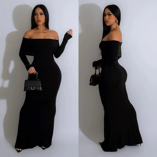 Sexy One Shoulder Long Dress