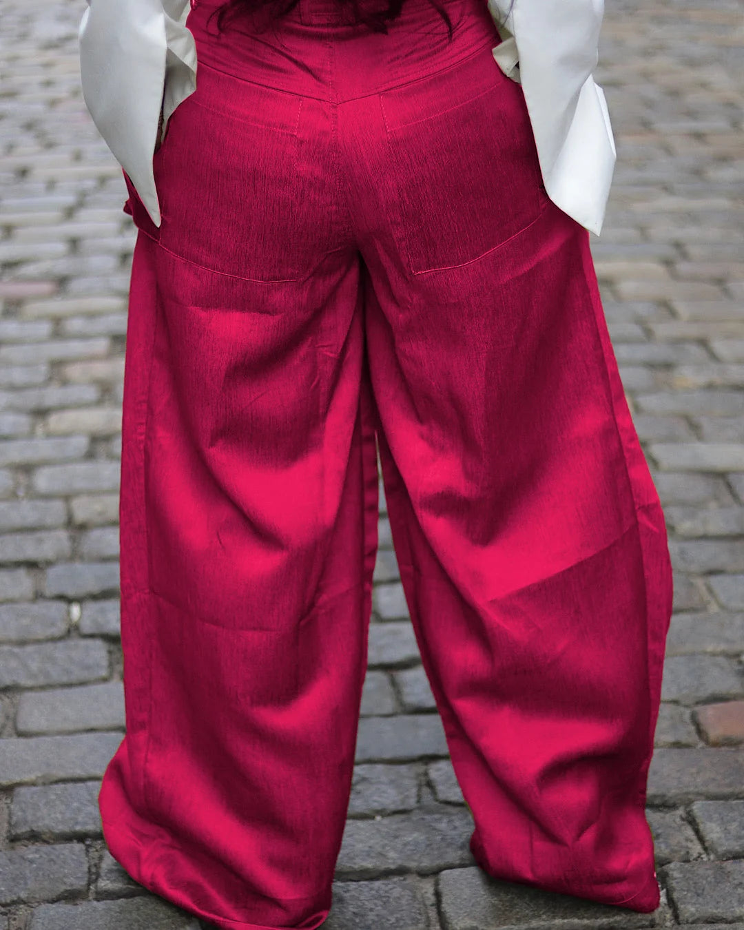 Wide-leg Pants With Pockets