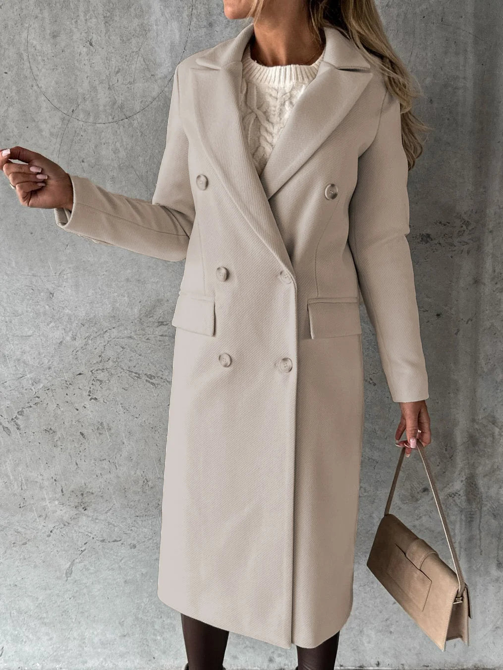 Fitted Coat With Buttons