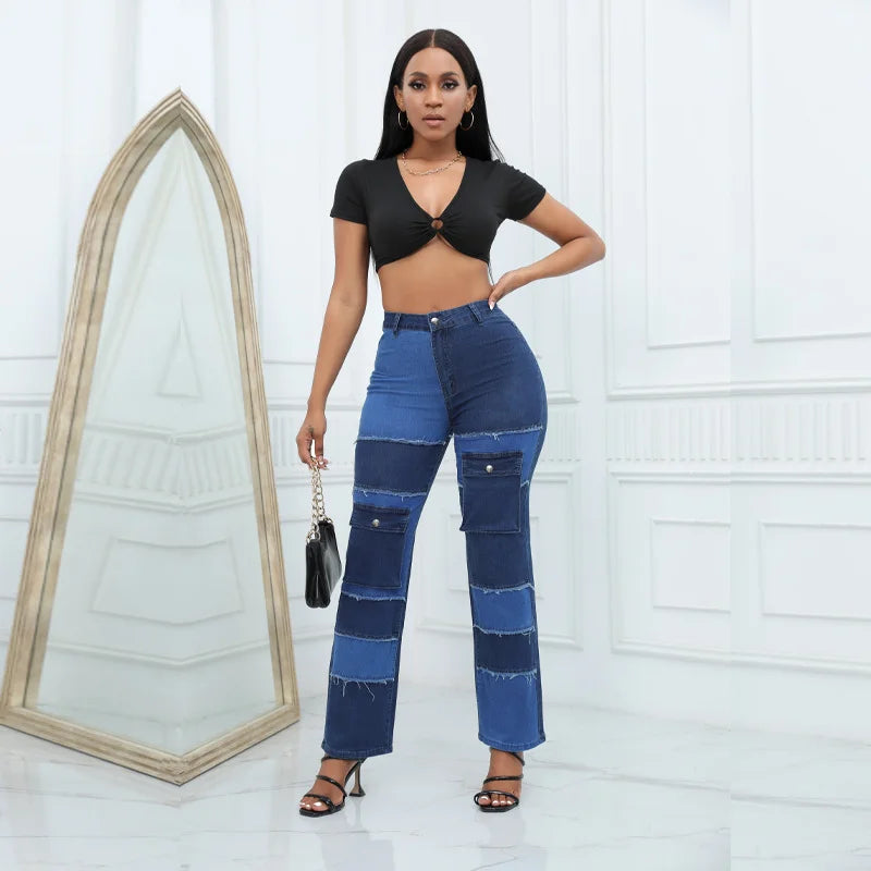 Women’s Jeans High Waist Straight Leg Comfortable