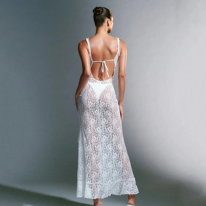 Backless Lace Dress