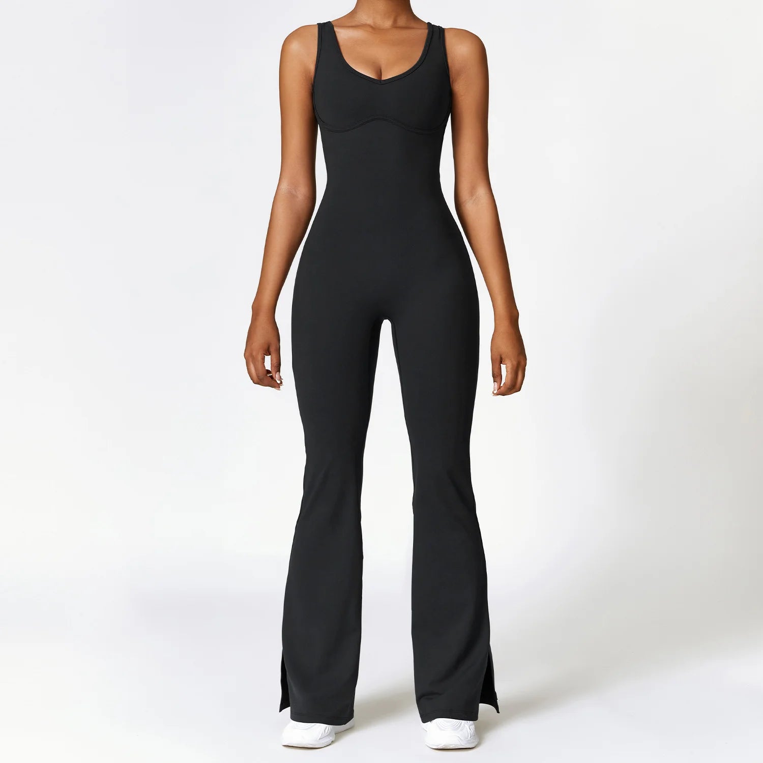 Tight Sports Wide Leg Jumpsuit