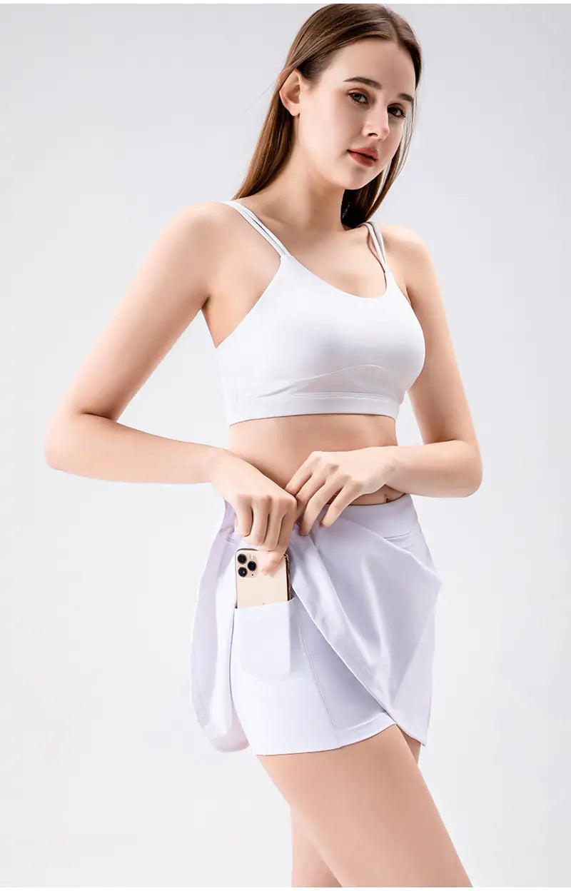 Sports Skirt With Pocket And Side Straps