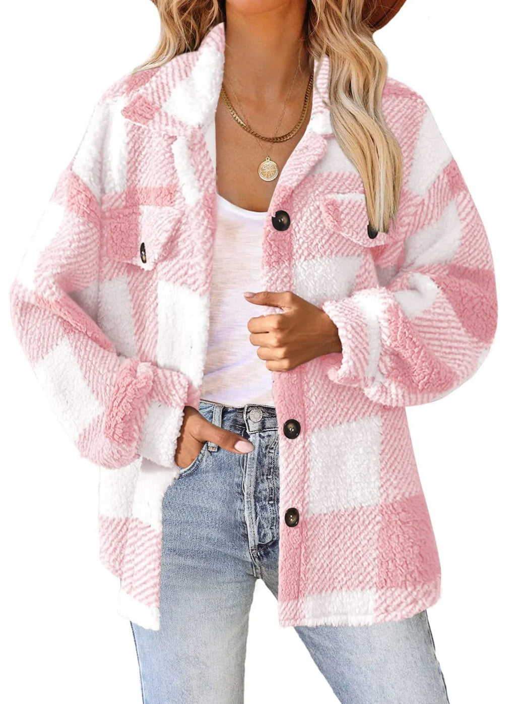 Checked Cashmere Jacket