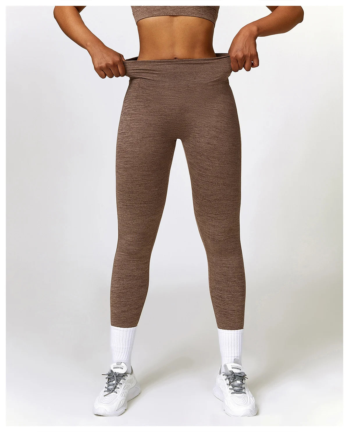 High Waist Slim Fit Sport Pants With Cargo Pockets