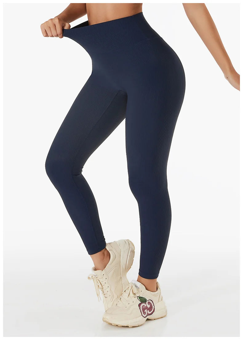 Stretch Ribbed Sports Pants