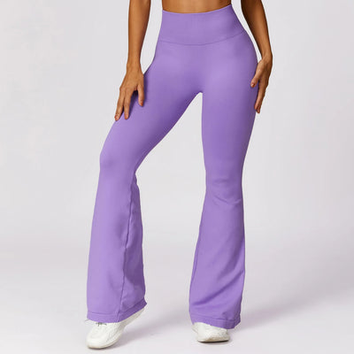 Tight Sport Pants With Wide Leg And Seamless