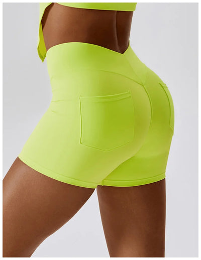 Tight Sport Shorts With Pocket