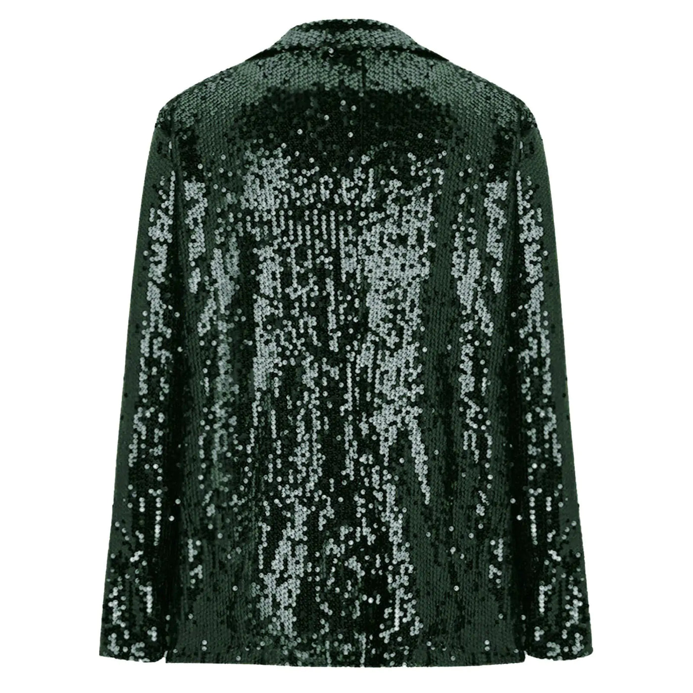 Long Sleeve Lapel Sequin Jacket
