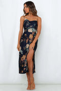 Backless Dress With Hip Slit