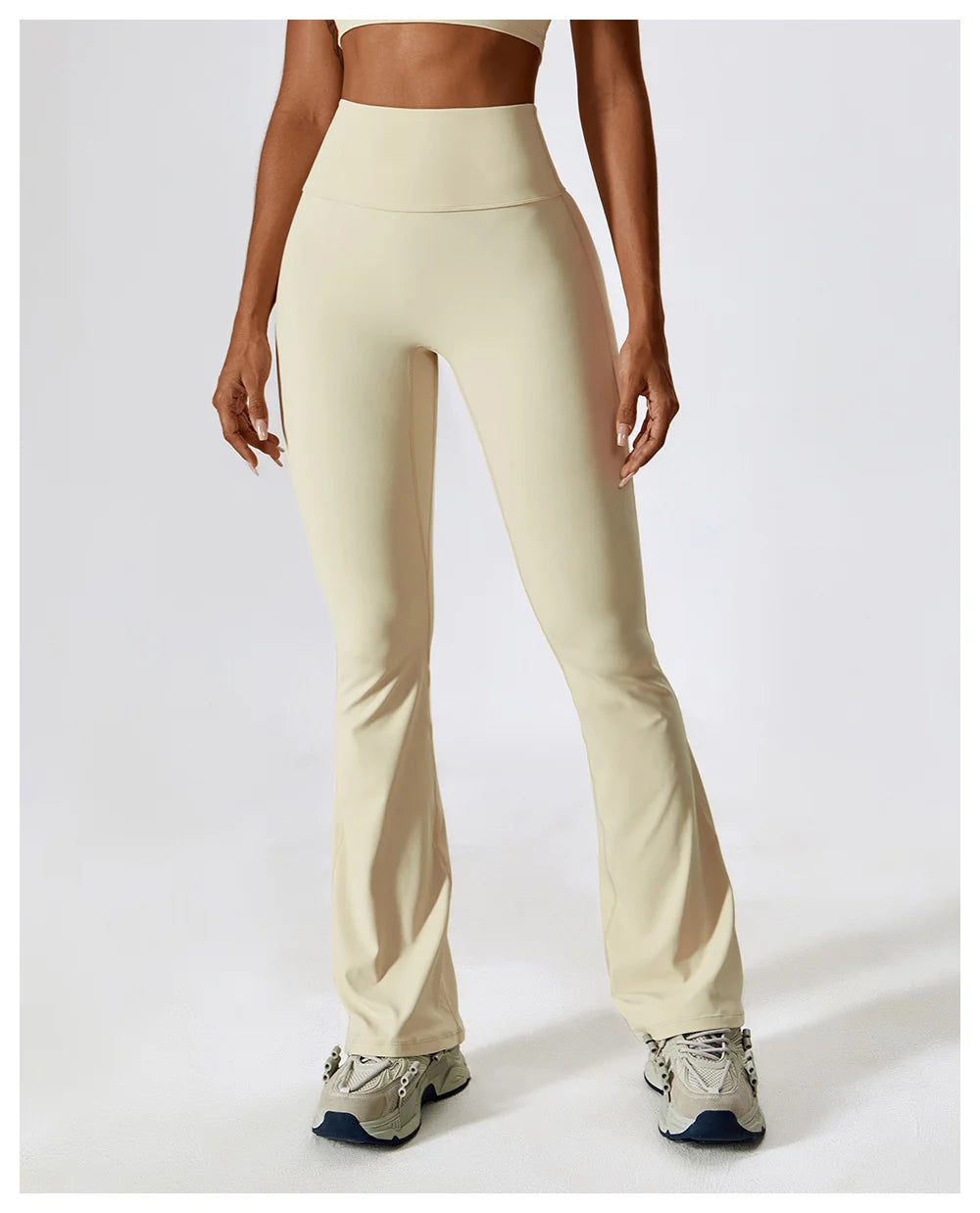 High Waist Slightly Flared Casual Sweatpants