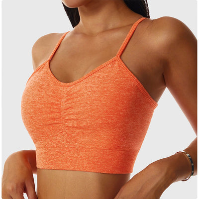 Fitted Crop Top With Thin Straps