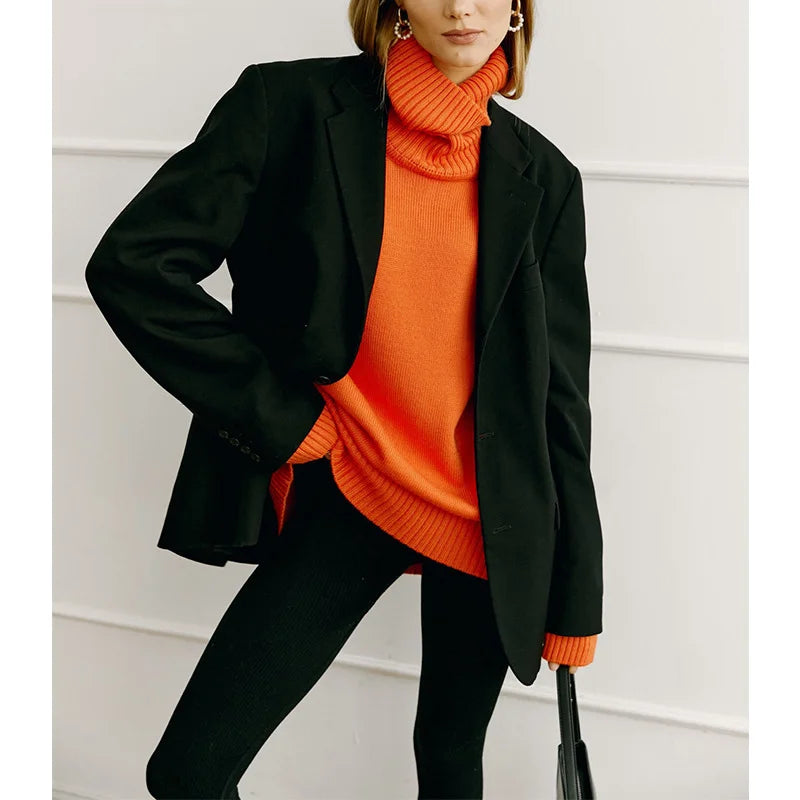 Overside High Neck Sweater