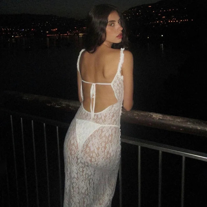 Backless Lace Dress