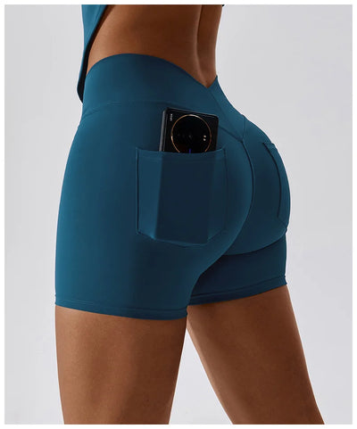 Tight Sport Shorts With Pocket