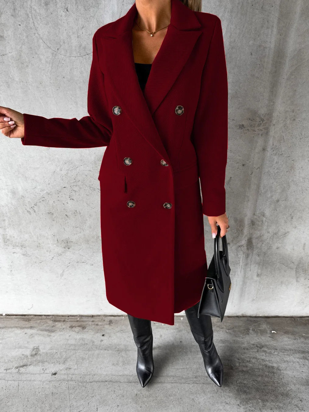 Fitted Coat With Buttons