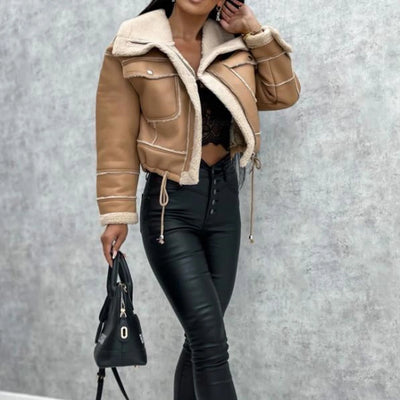 Cropped Jacket With Zipper