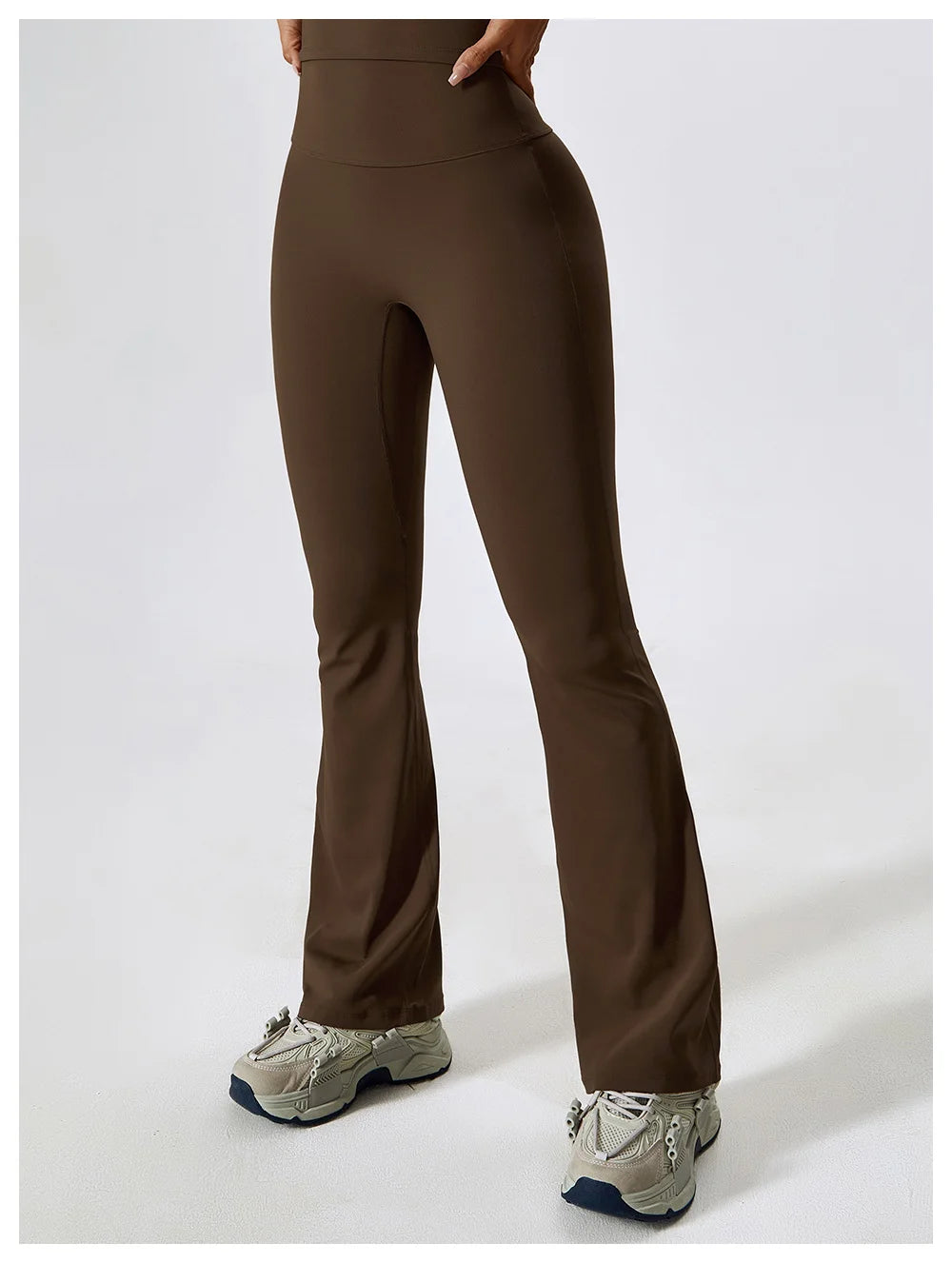 High Waist Slightly Flared Casual Sweatpants