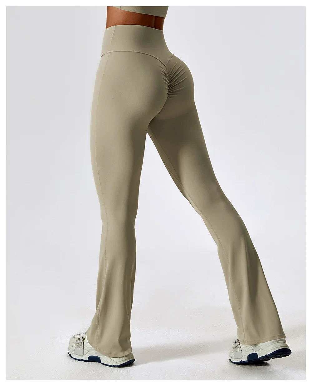 High Waist Slightly Flared Casual Sweatpants