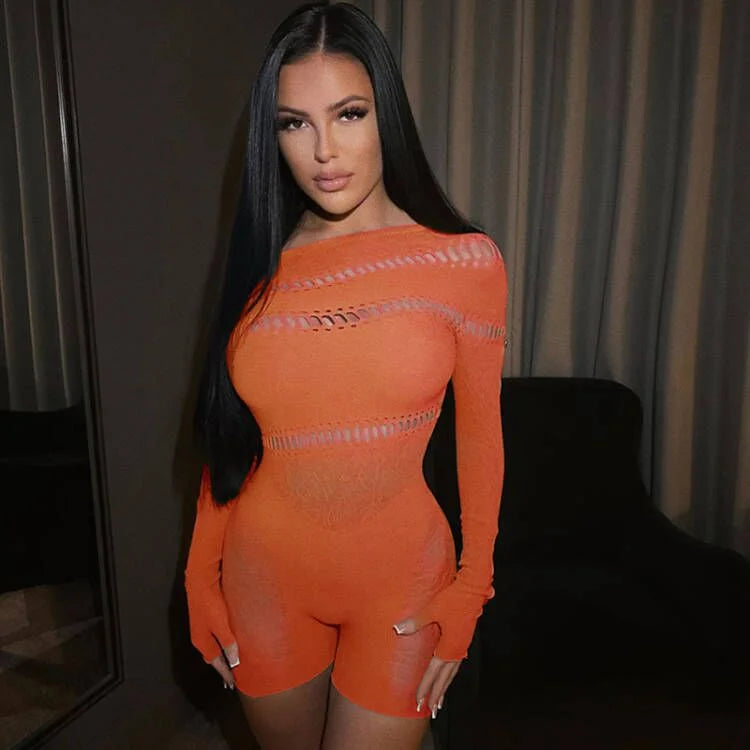 Off Shoulder Short Jumpsuit