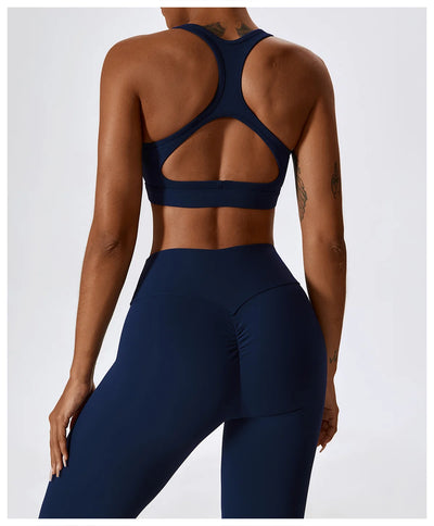 High-Intensity Nude Sports Vest Running Beautiful Back Fitness Top