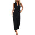 Sleeveless Jumpsuit With Elegant Casual Pants