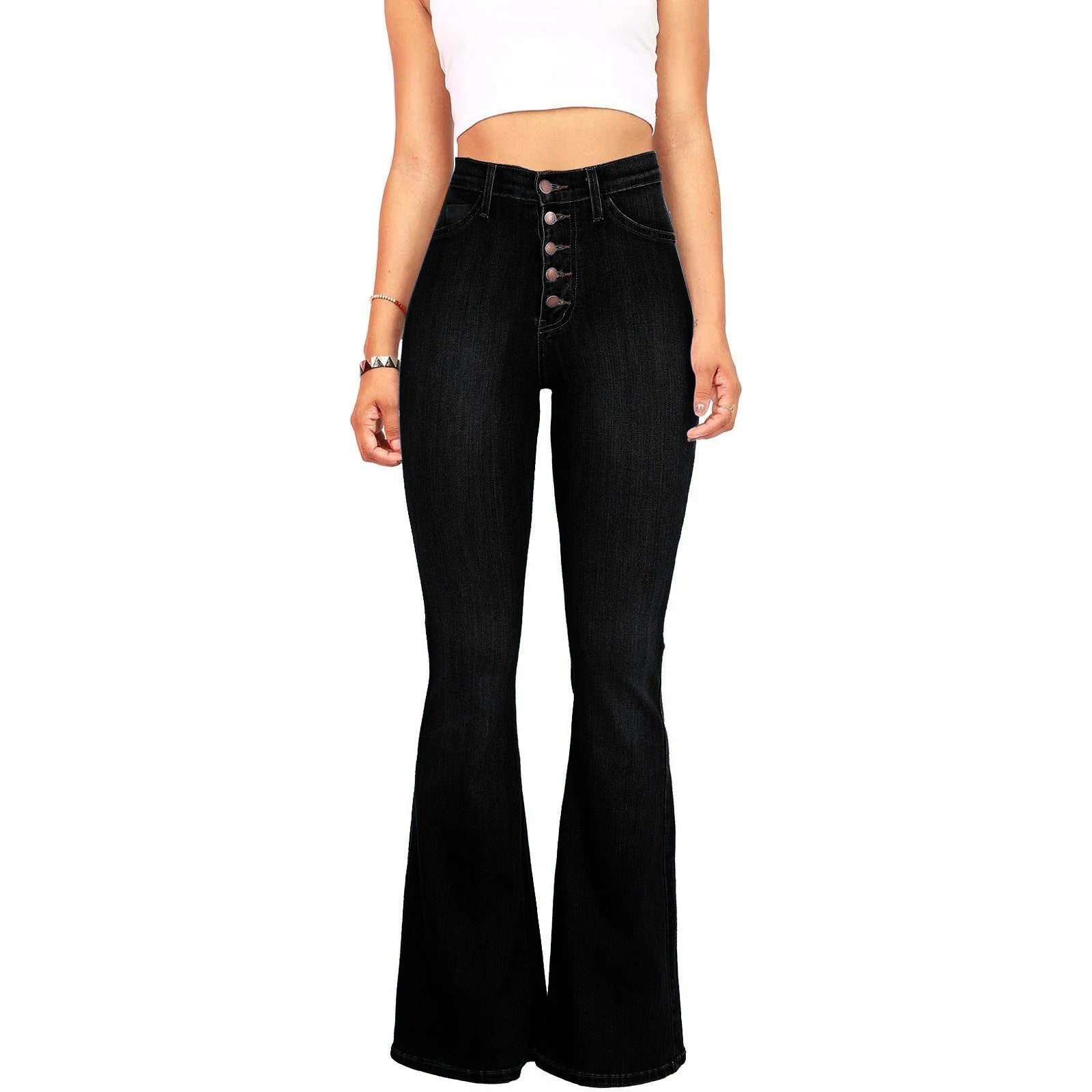 High Waist Flared Jeans