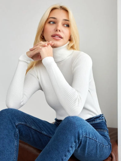 Turtleneck Sweater Knitted Undershirt
