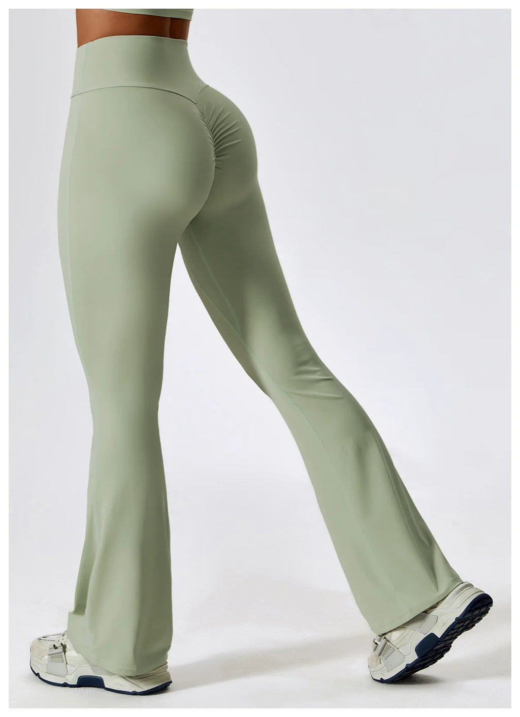 High Waist Slightly Flared Casual Sweatpants
