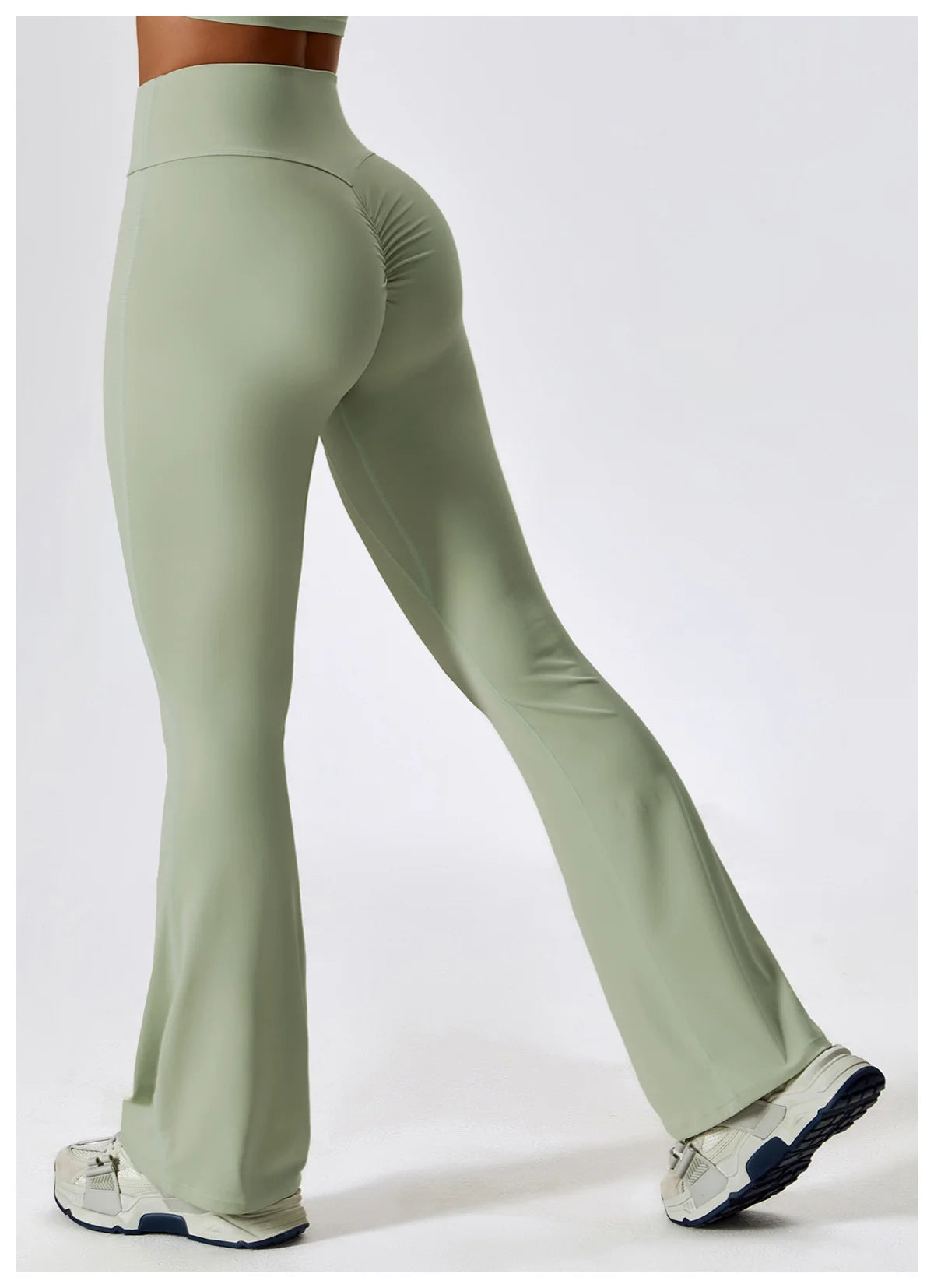 High Waist Slightly Flared Casual Sweatpants
