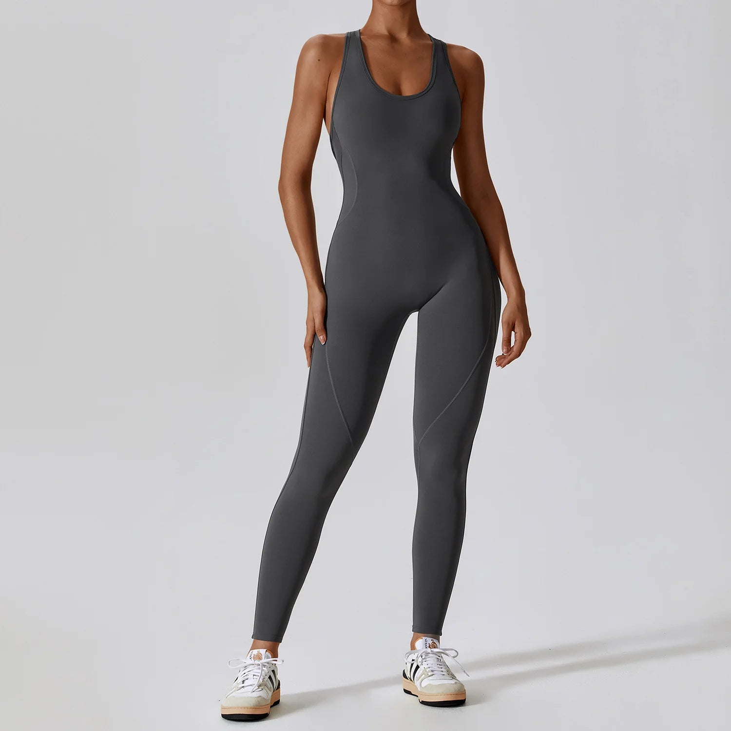 Tight Sport Jumpsuit With Open Back