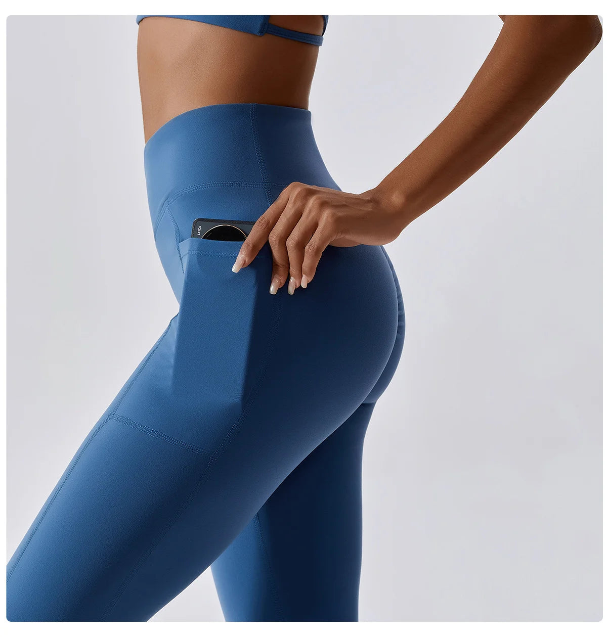 Sport Pants With Quick-drying Pocket And Crossed Waist