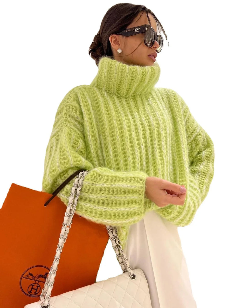 Fluffy Sleeve Sweaters