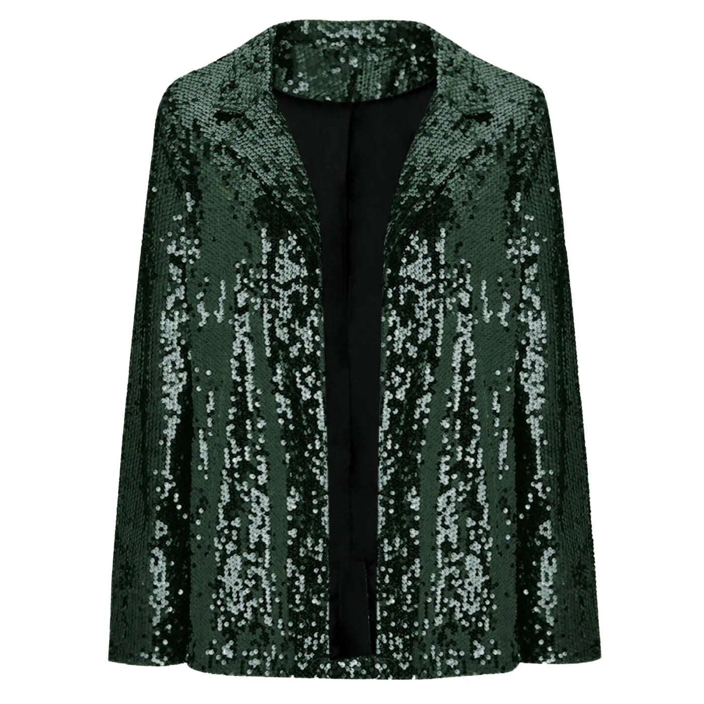 Long Sleeve Lapel Sequin Jacket
