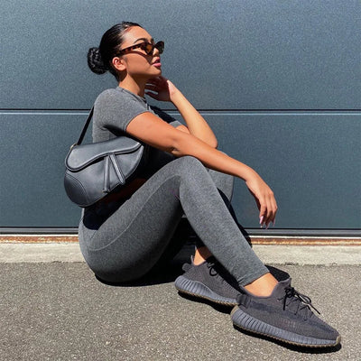 Long Sleeve Top And Tight Leggings Set