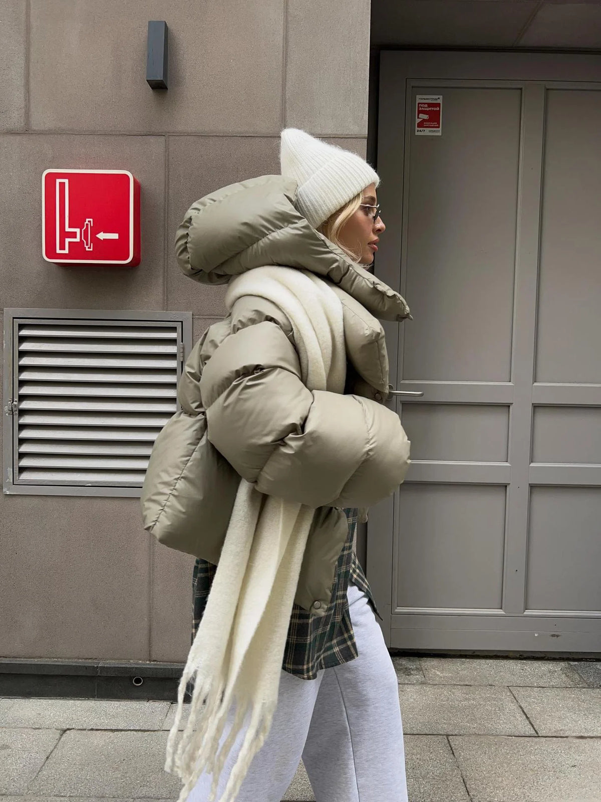 Cotton Padded Jacket Short Hooded