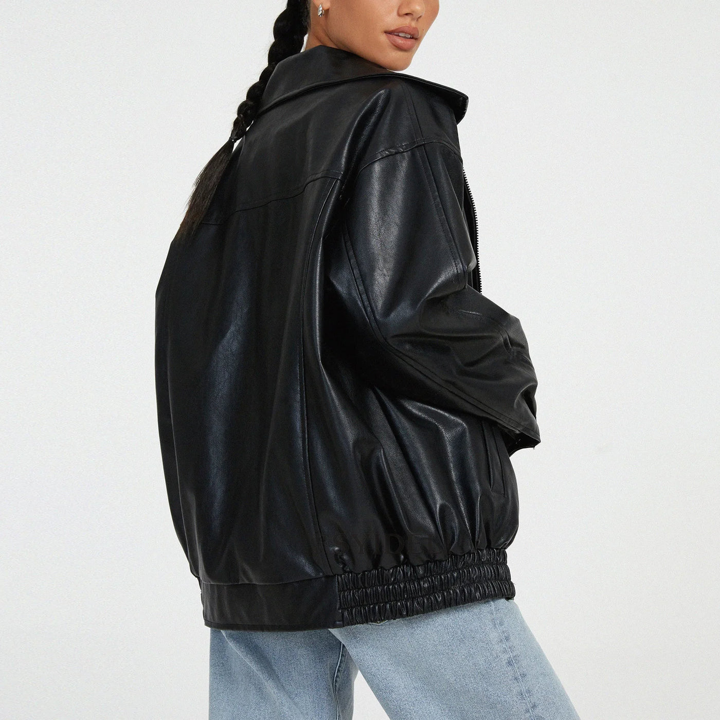 Women’s Pu Leather Jacket Motorcycle