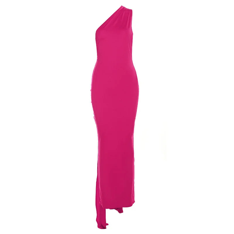 Summer Sexy Backless Halterneck Wrap Hip Slim Evening Dress Women
