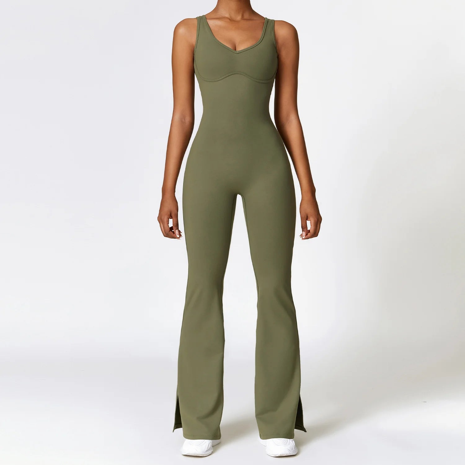 Tight Sports Wide Leg Jumpsuit