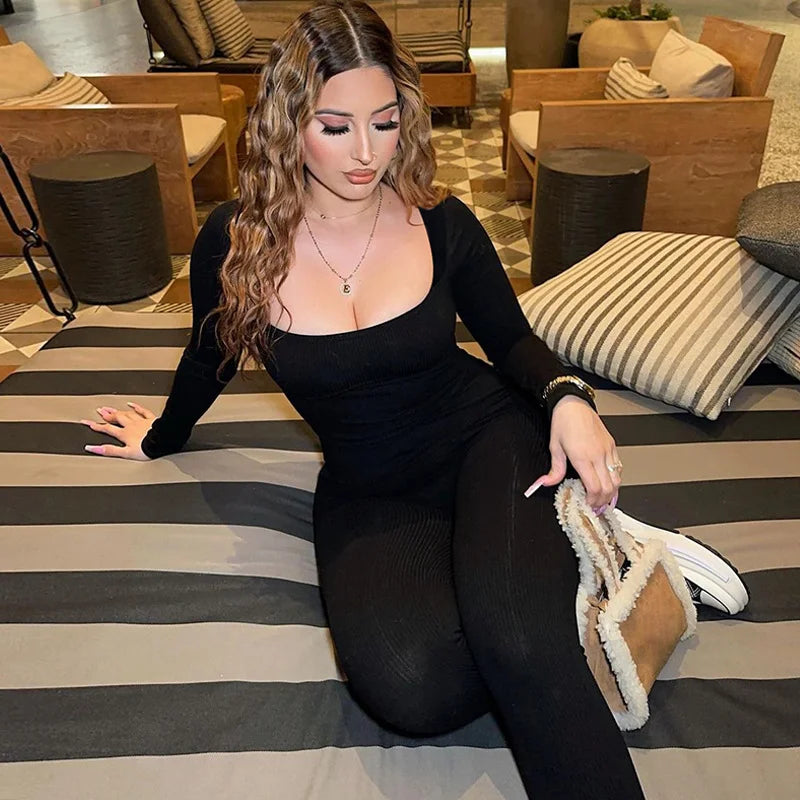 Backless Casual Jumpsuit