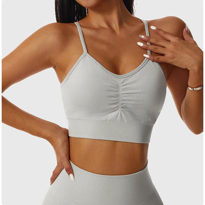 Fitted Crop Top With Thin Straps