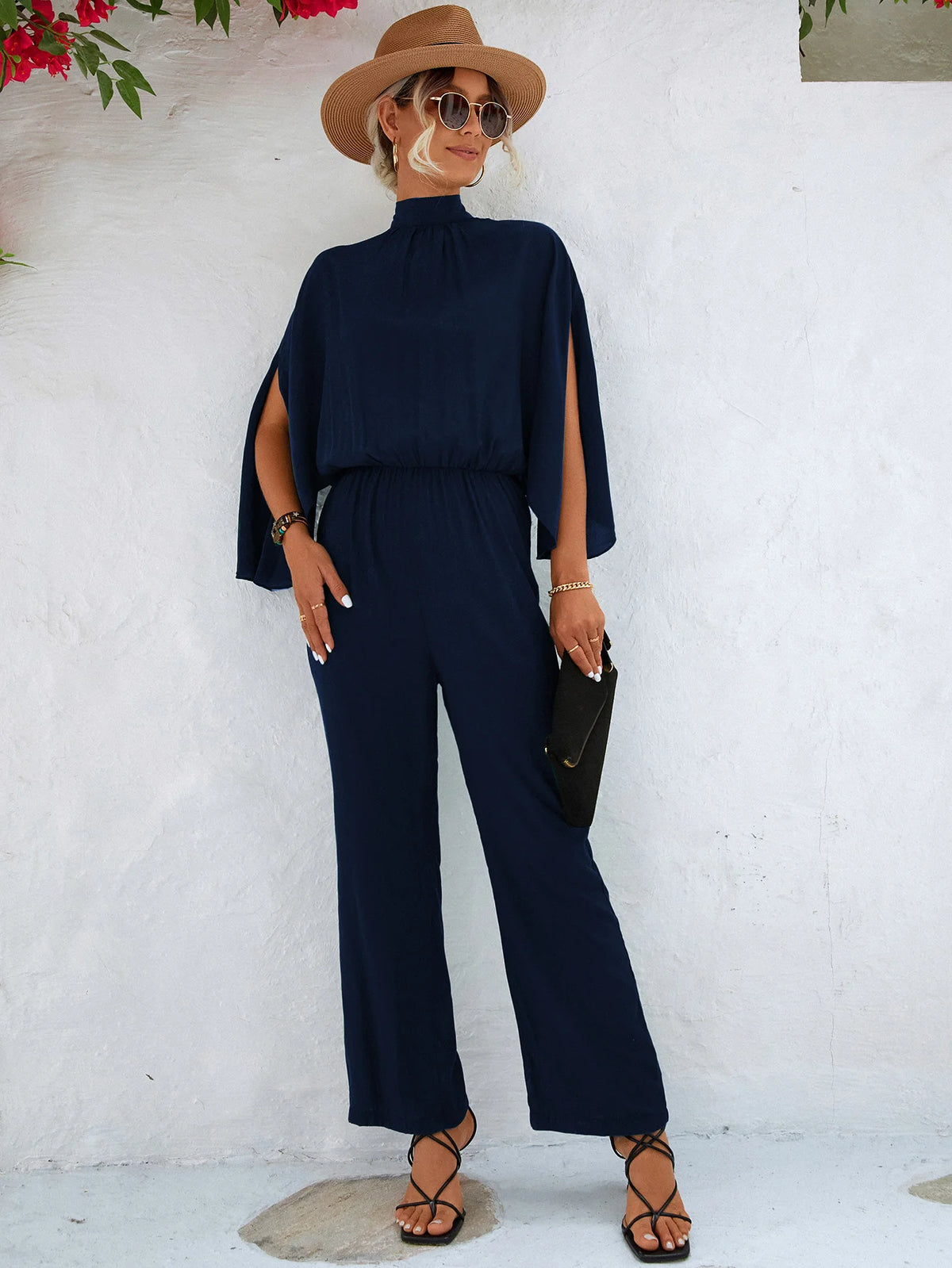 New Hot Selling Women’s Stand Up Collar Jumpsuit