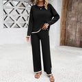 Comfortable Long Sleeve T-shirt And Trousers Set
