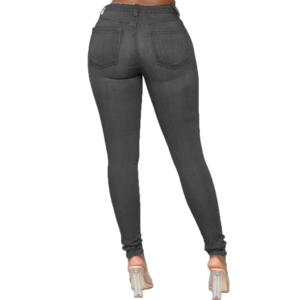 Women’s High Elasticity Skinny Jeans