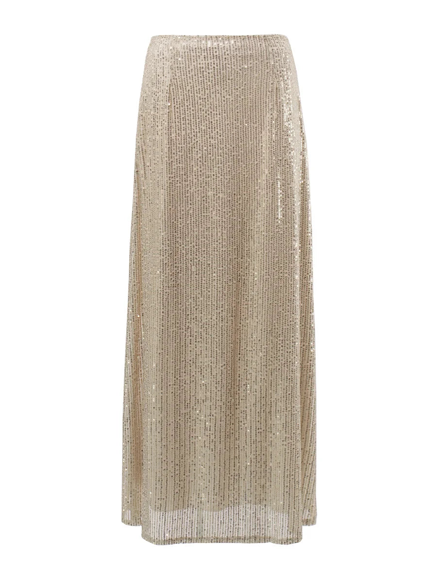 Ladies’ Street Trend Long Sexy Sequined Skirt