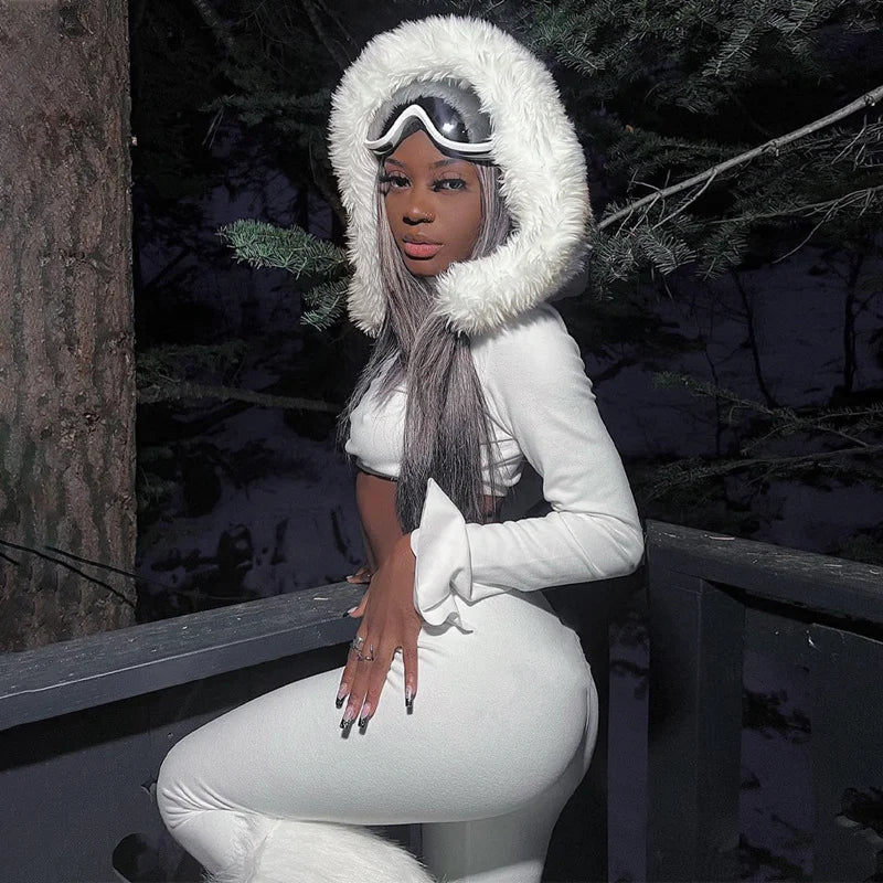 Hooded Top And Leggings Set