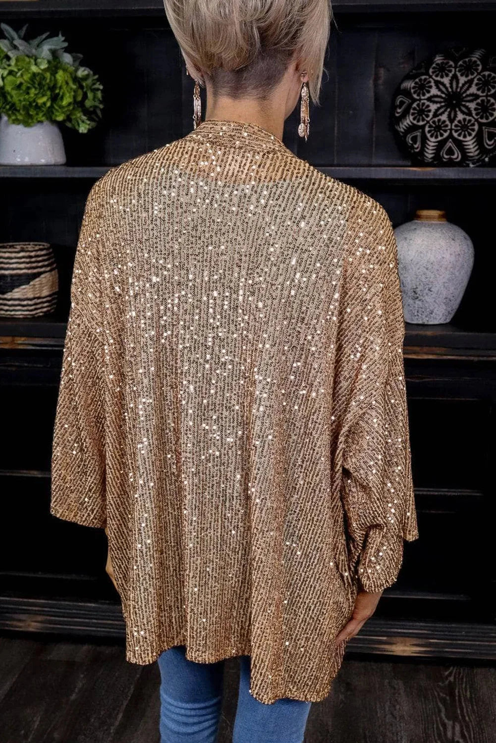 Loose Sequin Jacket