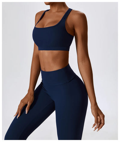 High-Intensity Nude Sports Vest Running Beautiful Back Fitness Top