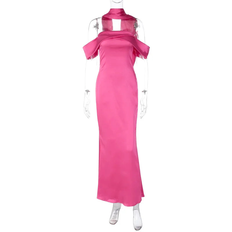 Fashion Solid Color Sexy Backless Zippered Bandeau Dress